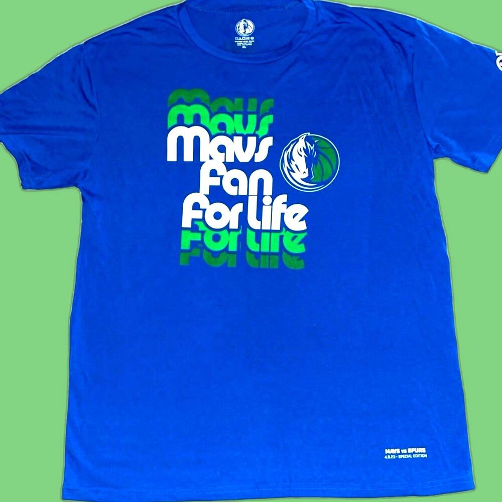 MAVS FANS FOR LIFE NBA Limited Edition Mav vs Spurs Game 04/09/23 Shirt